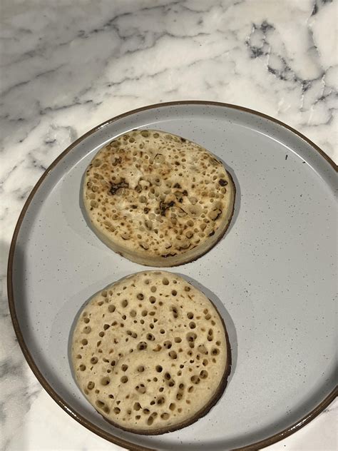 In case anyone cares; this photo contains a leading brand of crumpet