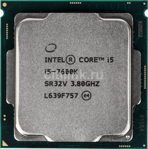 Характеристики Процессор Intel Core i5 7600K, LGA 1151, BOX ...