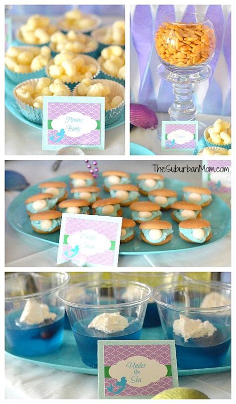 The Little Mermaid Ariel Birthday Party ~ Ideas Food Crafts And More Thesuburbanmom