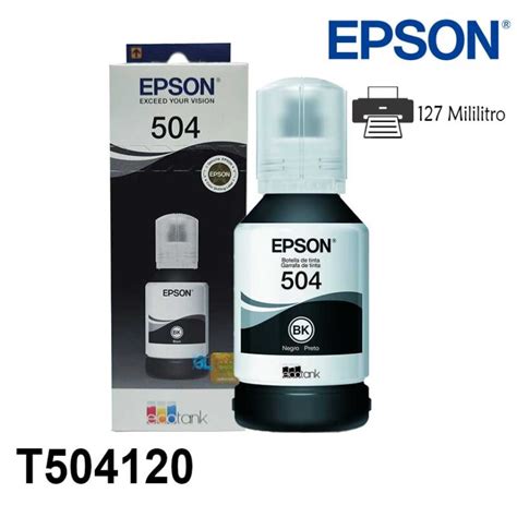 Tinta Epson T504120 AL Negro L4260 L6171 L6270 Original G Limagars Peru