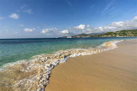 The Caribbean Beach Of Grand Anse In Grenada Stock Image Image Of