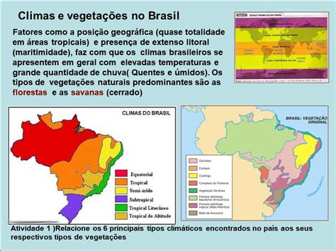SalaGeo : Clima e vegetação no Brasil, resumo 