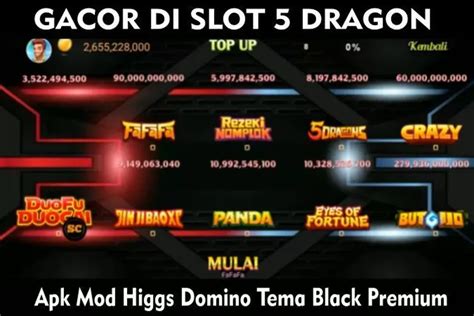 Apk Mod Higgs Domino Rp Versi 1 94 Original X8 Speeder Tema Black Hoki