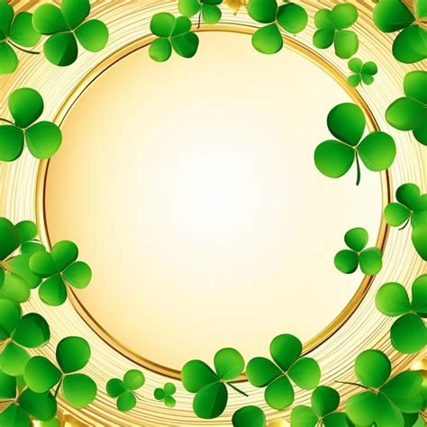 Premium Photo Four Leaf Clover Saint Patrick Day Background