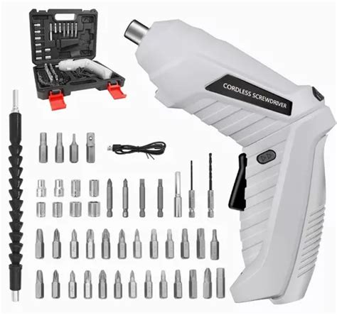 Destornillador Taladro Eléctrico Inalámbrico Set 47pcs 3 6v Meses