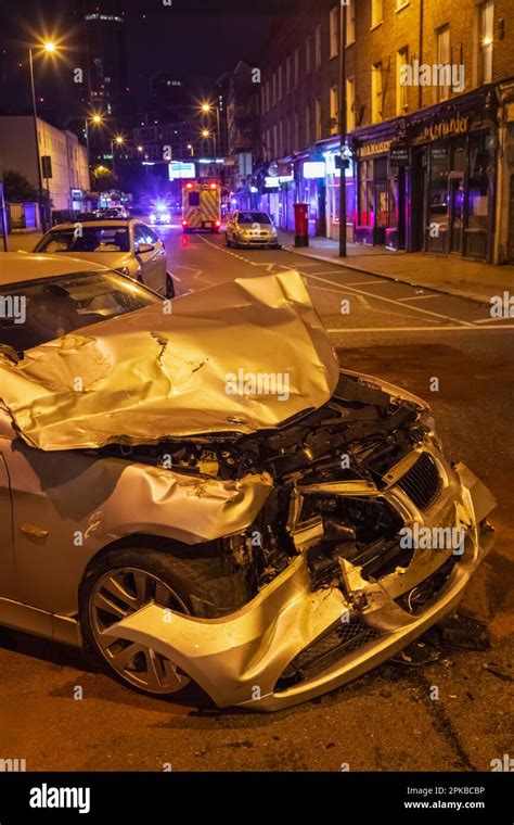 2 Car Crash At Night