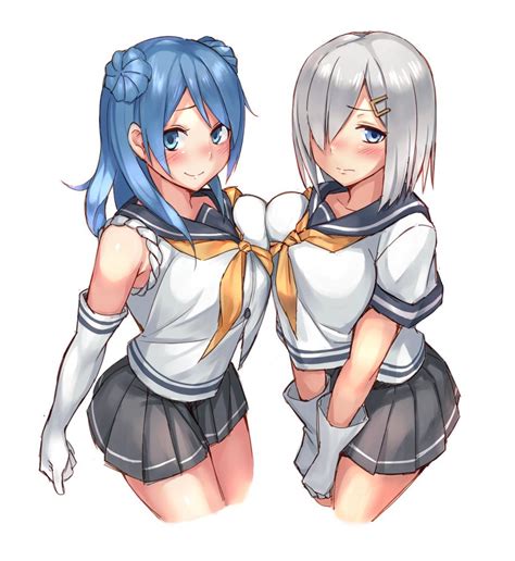 Hamakaze And Urakaze Kantai Collection Drawn By Fumikiri Danbooru