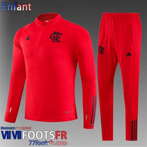 Nouveau Flamengo Survetement De Foot Enfant Rouge Tk