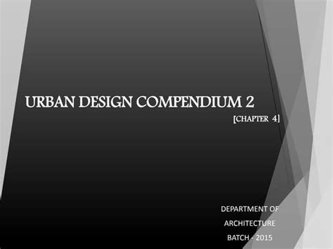 Urban Design Compendium 1 Ppt