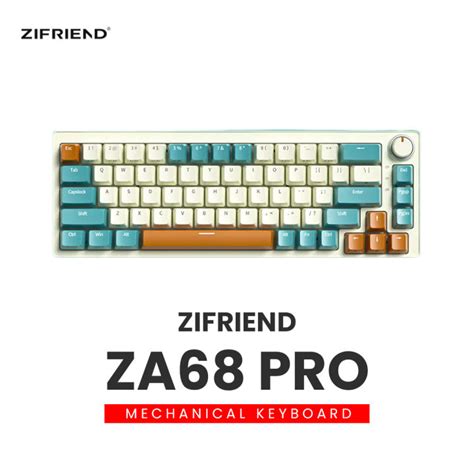 Zifriend ZA68 Pro RGB Tri Mode Wireless Bluetooth Wired Hot Swappable