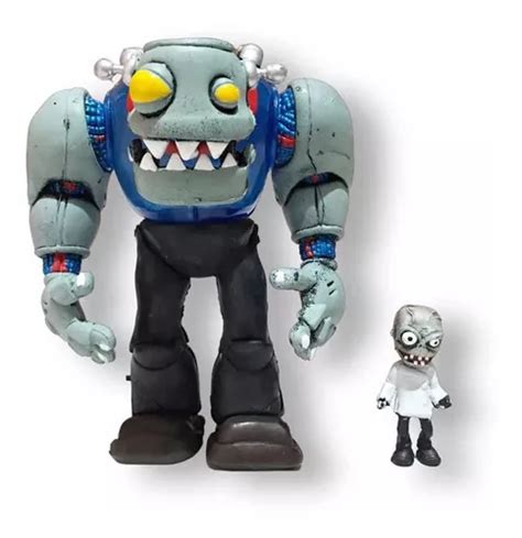 Plantas Vs Zombies Dr Zombie Con Luz Articulado Figura MercadoLibre