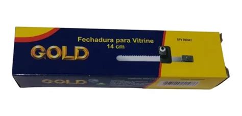 Fechadura Para Vitrine De Vidro Correr Refor Ada Gold Cm