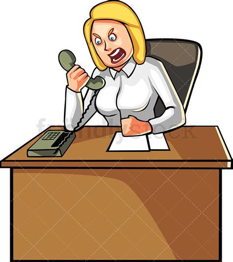 Woman Yelling Clipart