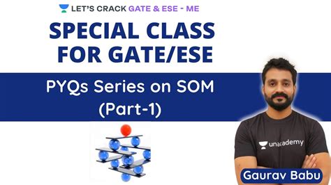 Pyqs Series On Som Part Strength Of Materials Gate Ese