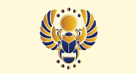 Premium Vector | Scarab amulet