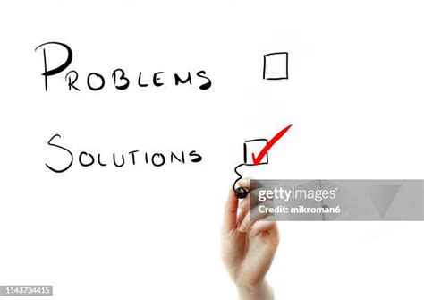 problem solution chart   premium high res pictures getty images