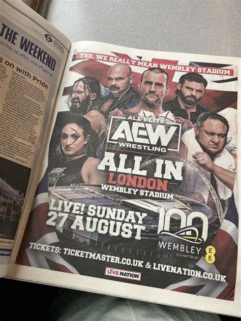 Big Update On Cm Punk S Status For Aew All In London At Wembley Stadium