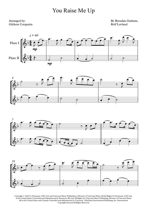 You Raise Me Up Arr Gildson Cerqueira Sheet Music Josh Groban
