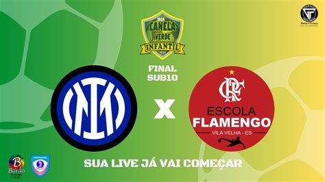 INTER ACADEMY x ESC FLAMENGO VILA VELHA TAÇA CANELA VERDE INFANTIL