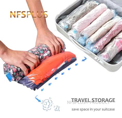 Plastic Vacuum Travel Bag Plastic Luggage Organizer Travel