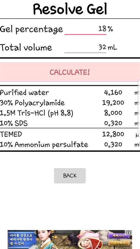 Polyacrylamide Gel Recipe Calculator Bryont Blog