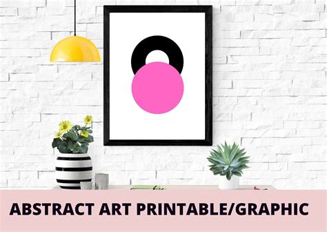 PINK BLACK ABSTRACT ART PRINT Graphic by Articolory · Creative Fabrica