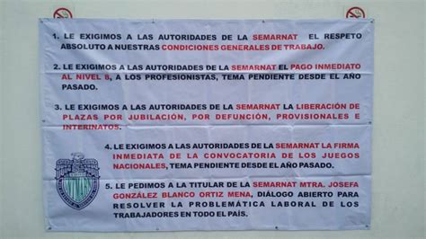 Trabajadores Sindicalizados De La Semarnat Entran En Paro Nacional