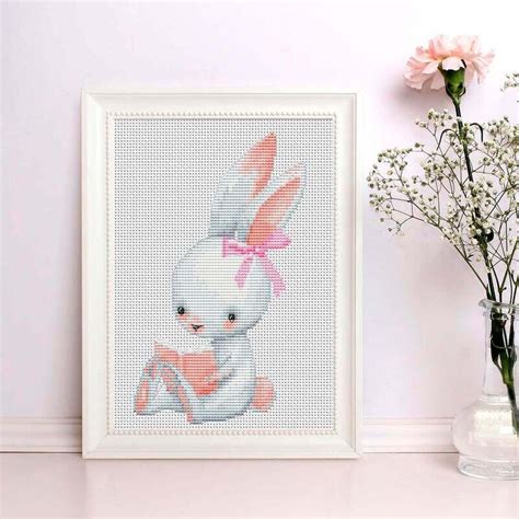 Bunny Cross Stitch Pattern Animal Cross Stitch Cute Cross Stitch