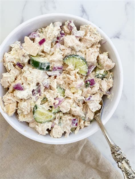 Tzatziki Chicken Salad Thepeachiespoon