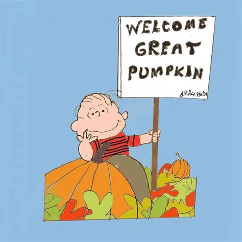 Linus Welcomes the Great Pumpkin Today's sketch by johnpnix on DeviantArt