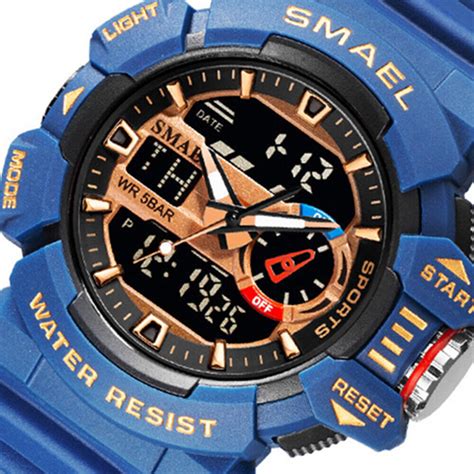 SMAEL Sport Watch Men Brand Digital Wristwatch LED Electronic Male