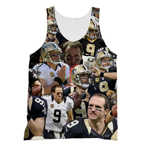 Drew Brees 3d Collage Face T Shirt Alloverprintca