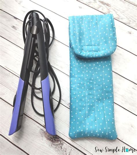 DIY Curling Iron Holder and Flat Iron Case | Sew Simple Home