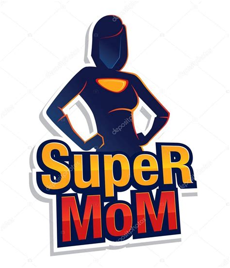 Clipart Symbol For Mom Super Mom Sign And Symbol Stock Vector