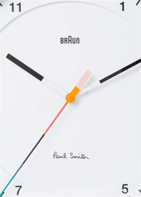 Paul Smith Braun White Classic Quartz Wall Clock