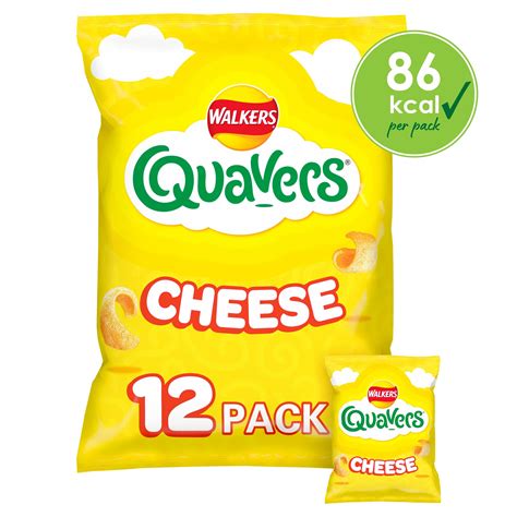 Walkers Quavers Cheese Multipack Snacks Crisps 12x16g Multipack