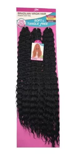 Cabelo Bio Fibra Crochet Brazilian Virgin Hair Sleek Azurita Frete Gr Tis