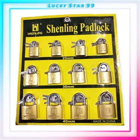 Shenling Padlock Per Pc 20mm 25mm 30mm 40mm Pod Lock Shopee