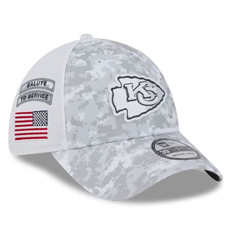 Mens New Era White Kansas City Chiefs 2024 Salute To Service Digital