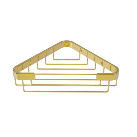 Allied Brass Polished Brass Solid Brass 1 Shelf Screw Mount Hanging Shower Caddy 62 In W X 98