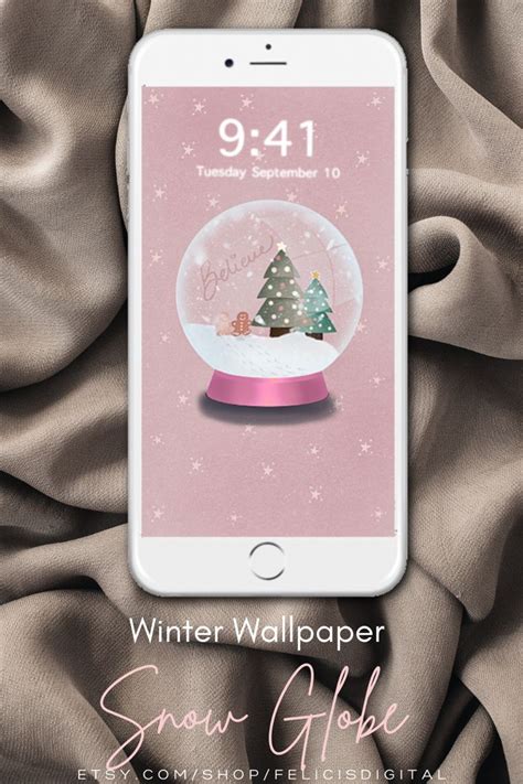 3 Winter Wallpaper Christmas Phone Background Snow Globe Ginger
