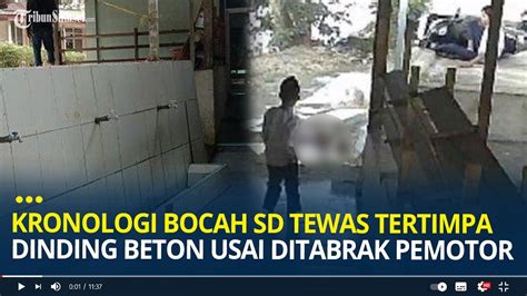 Kronologi Bocah SD Tewas Tertimpa Dinding Beton Usai Ditabrak Pemotor