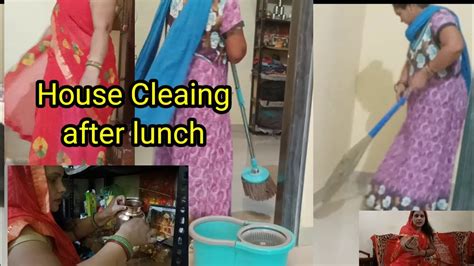 Indian Morning House Cleaning Routine एक महिला घर का कितना काम करती