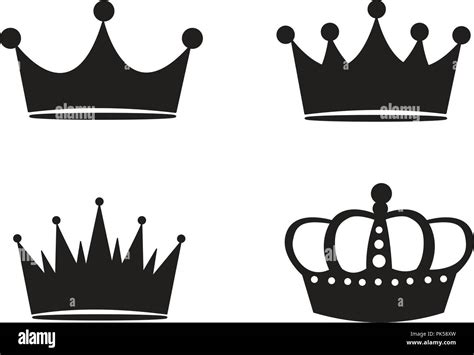 Black Crown Silhouette Clip Art