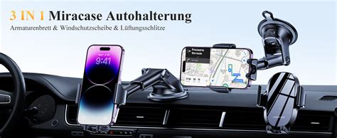 Miracase Handyhalterung Auto Universal Starker Saugnapf Und