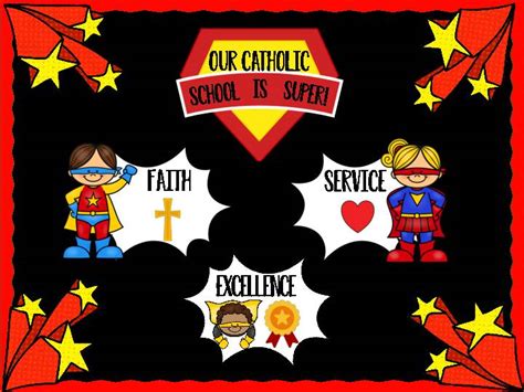 Catholic Schools Week Bulletin Board Our Catholic School Is Super