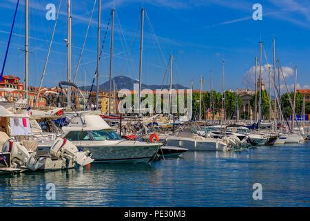 Nice France May Old Classic Wooden Boats And Luxury Yachts