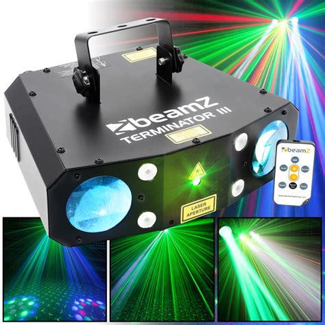 In Effects Dual Lense Led Mobile Dj Disco Laser Lighting Beamz