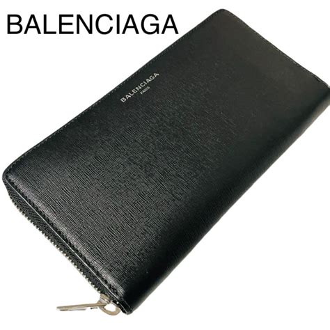 45％割引ブラック系格安 ほぼ新品 Balenciaga バレンシアガ ラウンドジップ長財布 ブラック 長財布 小物ブラック系 Otaon