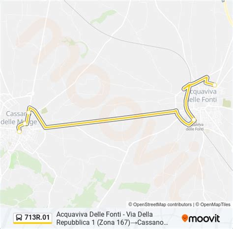 R Route Schedules Stops Maps Acquaviva Delle Fonti Via